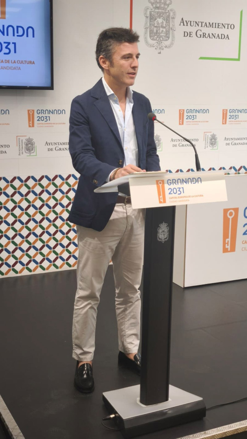 El portavoz del equipo de gobierno local de Granada, Jorge Saavedra. Archivo (AYUNTAMIENTO)