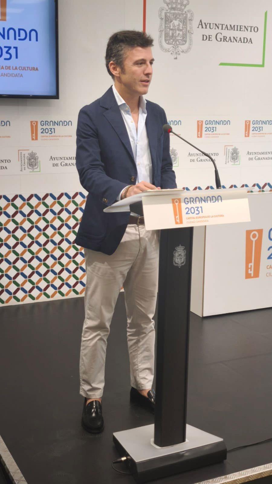 El portavoz del equipo de gobierno local de Granada, Jorge Saavedra, en imagen de archivo (AYUNTAMIENTO)