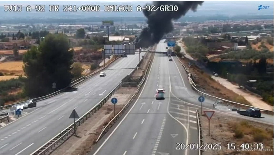 Imagen de la DGT de la carretera A-92 (DGT)