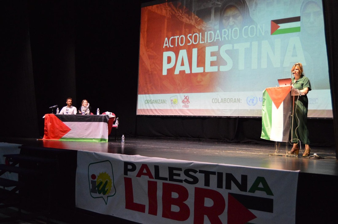 Acto solidario con Palestina (IU)