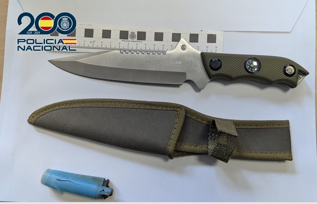 Machete intervenido (POLICIA NACIONAL)