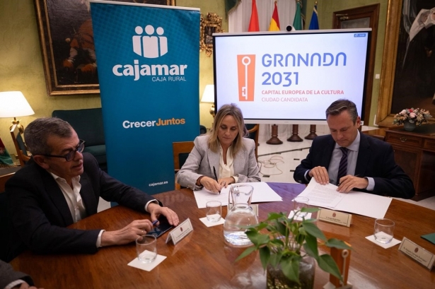 Cajamar apoya el proyecto de Granada 2031 con un convenio para impulsar proyectos culturales y sociales (AYUNTAMIENTO DE GRANADA) Cajamar apoya el proyecto de Granada 2031 con un convenio para impulsar proyectos culturales y sociales (AYUNTAMIENTO DE GRANADA)