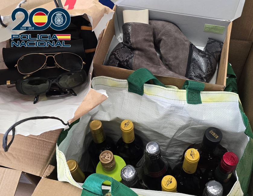 Objetos recuperados (POLICÍA NACIONAL)