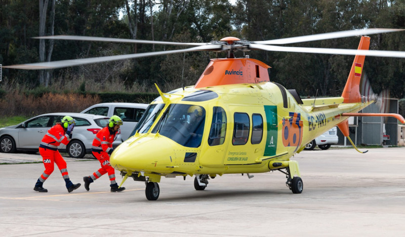 Helicóptero sanitario de 061, en imagen de archivo (JUNTA DE ANDALUCÍA)