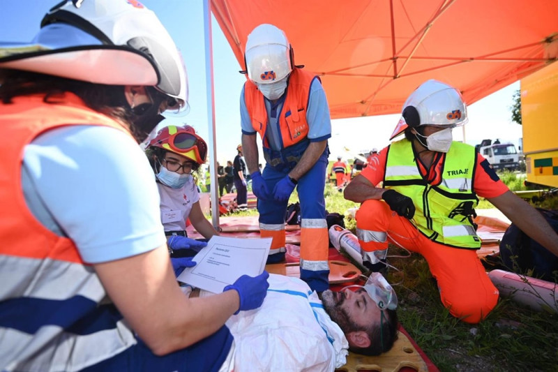 Simulacro de accidente en actividades industriales en la localidad granadina de Armilla (JUNTA DE ANDALUCÍA) Simulacro de accidente en actividades industriales en la localidad granadina de Armilla (JUNTA DE ANDALUCÍA)