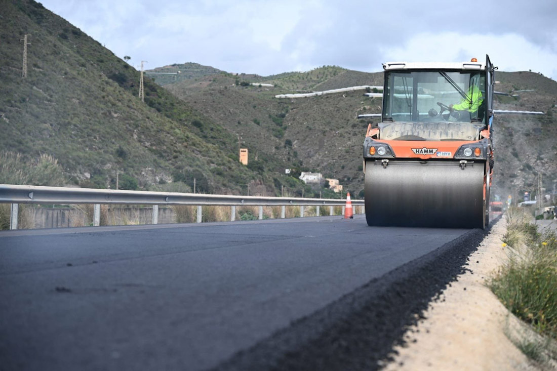 Renovación del firme de la carretera de Albuñol (JUNTA DE ANDALUCÍA)