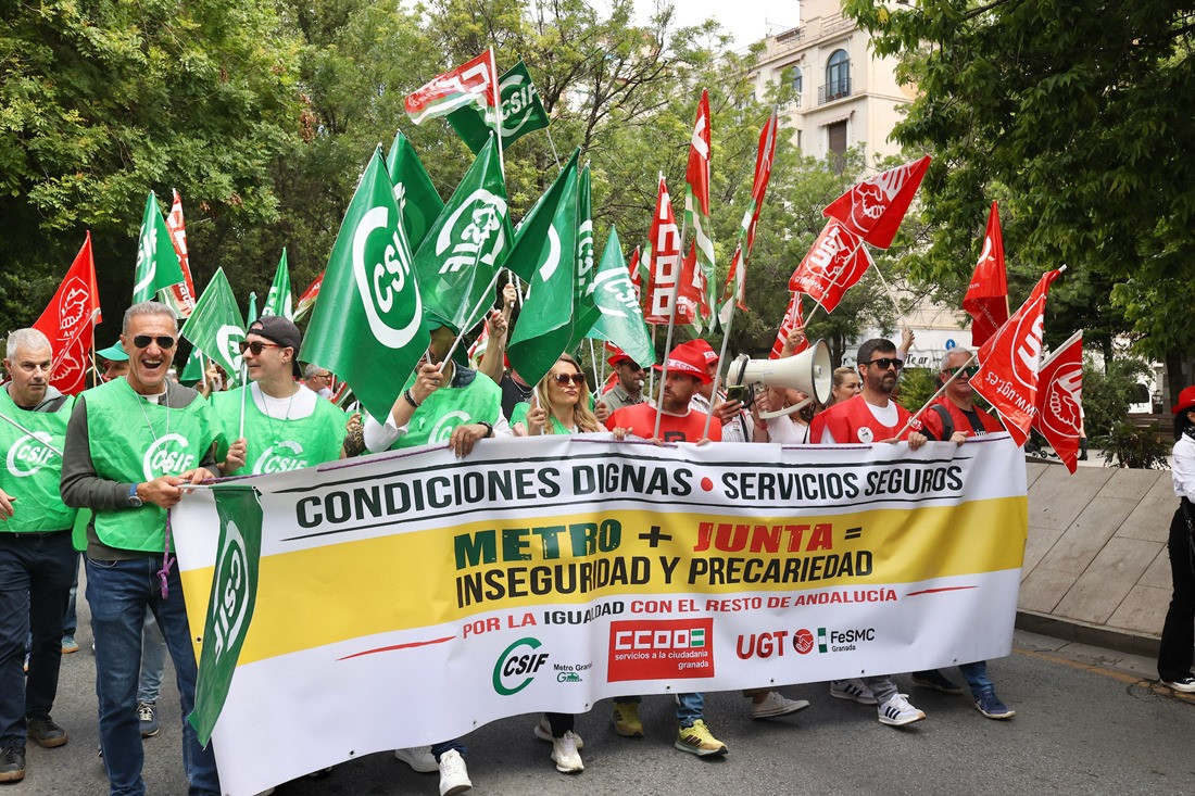 Manifestación de trabajadores del metro (GPMEDIA)