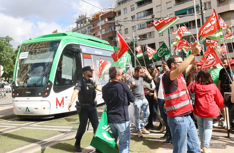 Manifestación de trabajadores del metro (GPMEDIA)