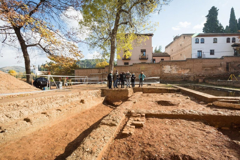 Imágen de la campaña arqueológica en 2021 que sacó a la luz la estructura palatina(JUNTA DE ANDALUCÍA)