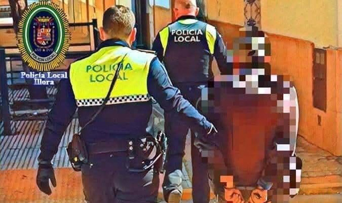 Imagen de archivo de una detención en Íllora ((POLICÍA LOCAL DE ÍLLORA)