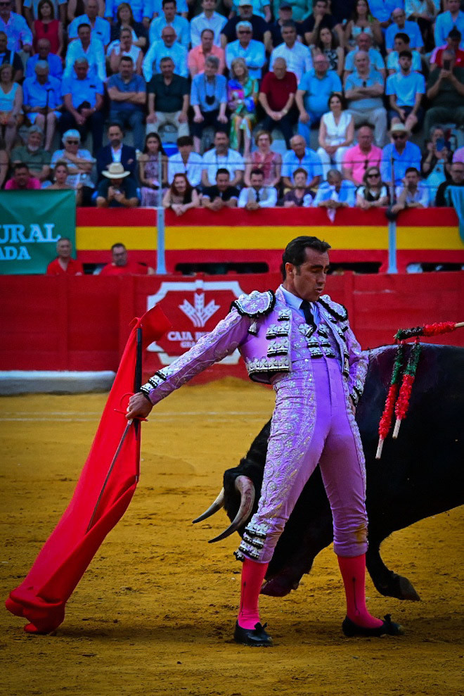 El Fandi durante su faena (FUNTAUSA)