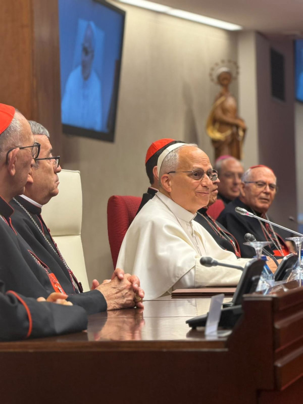 León XIV se ha reunido con los obispos de España en la sede de la Conferencia Episcopal Española (ARZOBISPADO DE GRANADA)