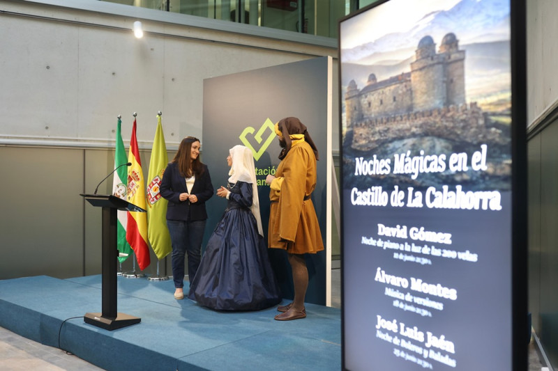 Presentación de las actividades culturales en el Castillo de La Calahorra (GPMEDIA)