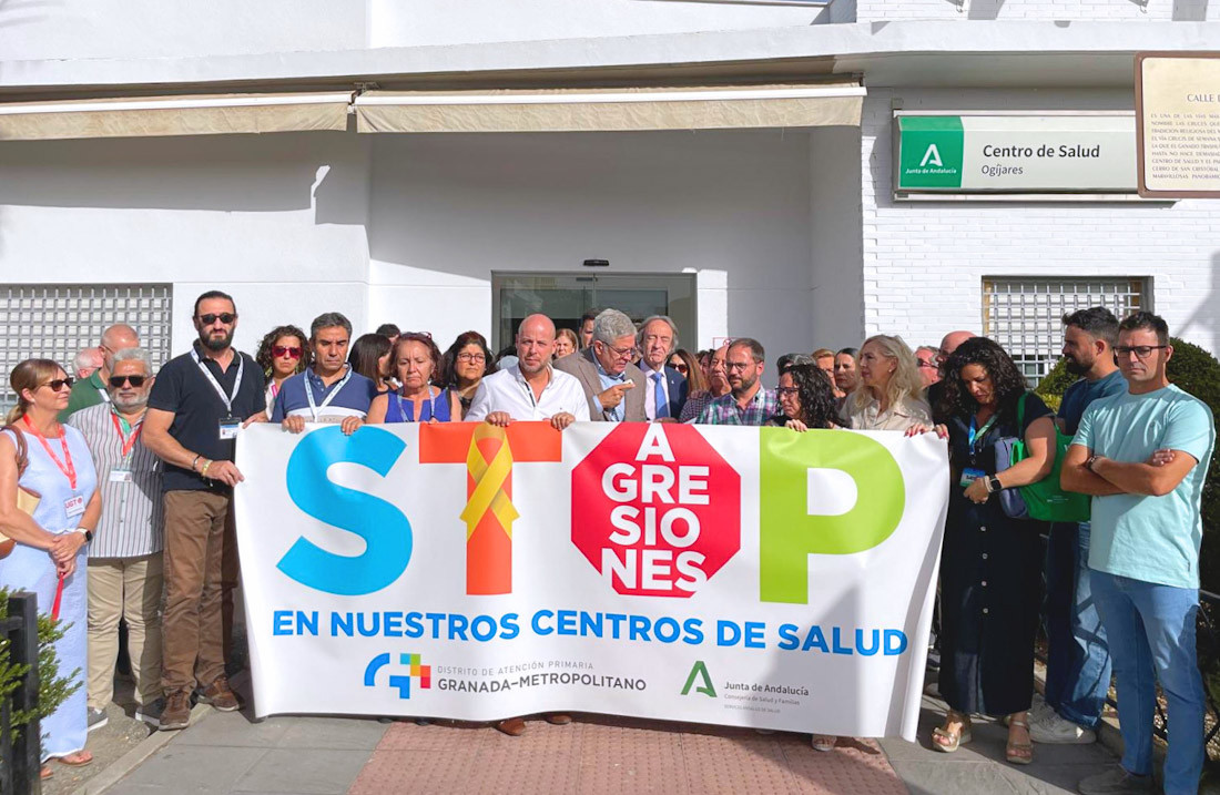 Imagen de la protesta (DISTRITO SANITARIO)