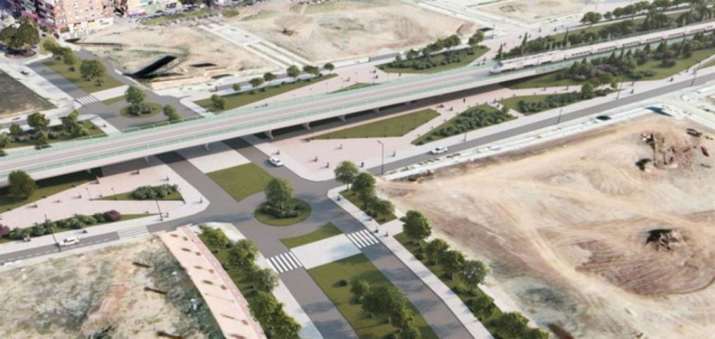 Integración del ferrocarril de Granada. Infografía (ADIF)