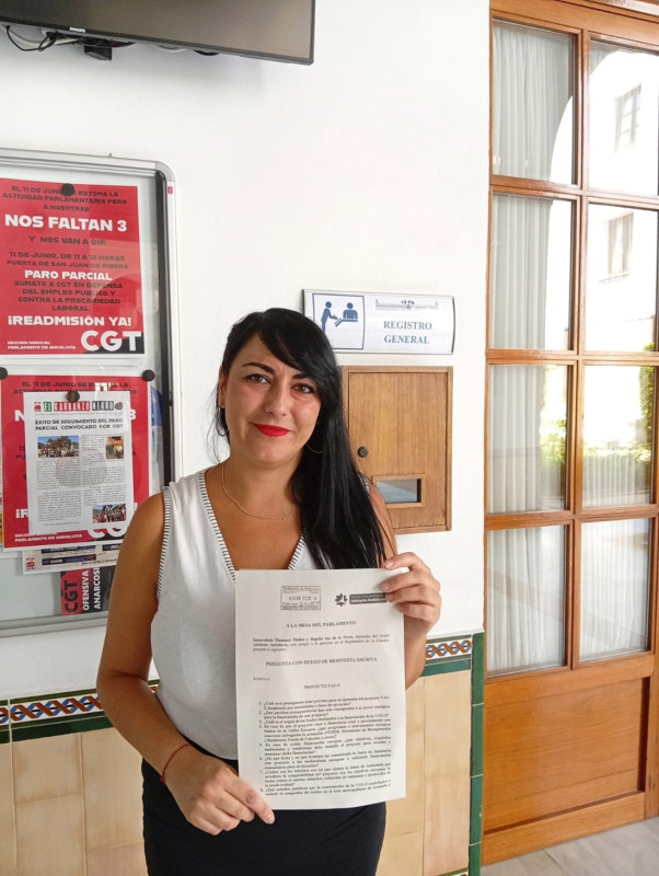 La parlamentaria de Adelante Andalucía por Granada, Inma Manzano (ADELANTE ANDALUCÍA)