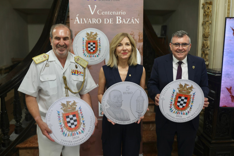 Presentación de la moneda conmemorativa del V Centenario de Álvaro de Bazán (GPMEDIA)