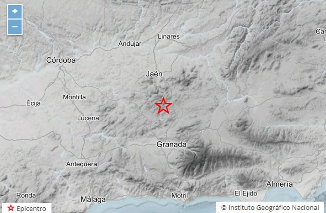 Terremoto de magnitud 1,9 con epicentro en Montillana (INSTITUTO GEOGRÁFICO NACIONAL)