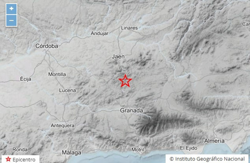Terremoto de magnitud 1,9 con epicentro en Montillana (INSTITUTO GEOGRÁFICO NACIONAL)