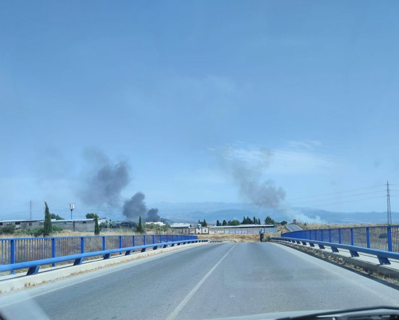 Incendio en el entorno del Polígono Juncaril (ASVOGRA) Incendio en el entorno del Polígono Juncaril (ASVOGRA)