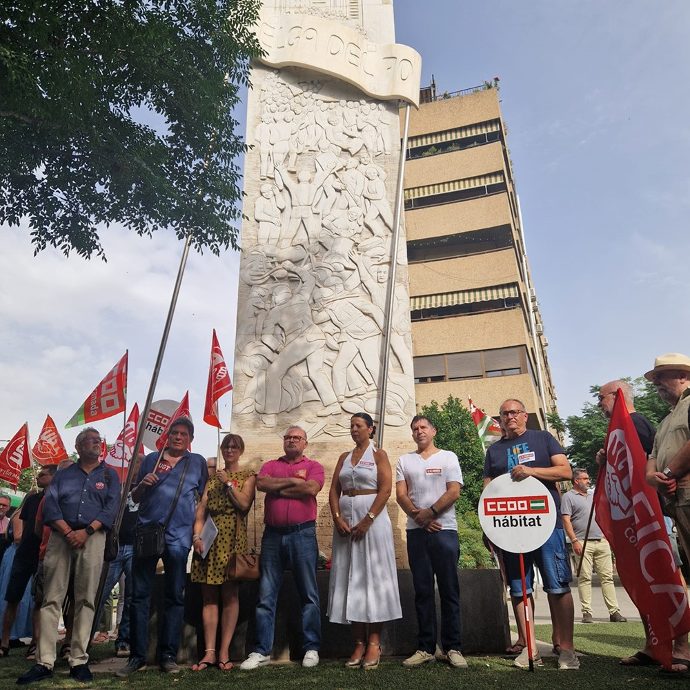 Imagen del homenaje (CCOO)
