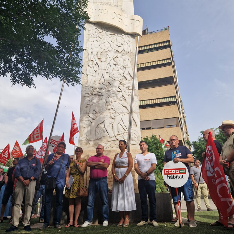 Imagen del homenaje (CCOO)