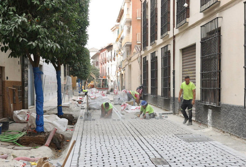 Visita a las obras de la Calle Santiago en El Realejo (GPMEDIA)