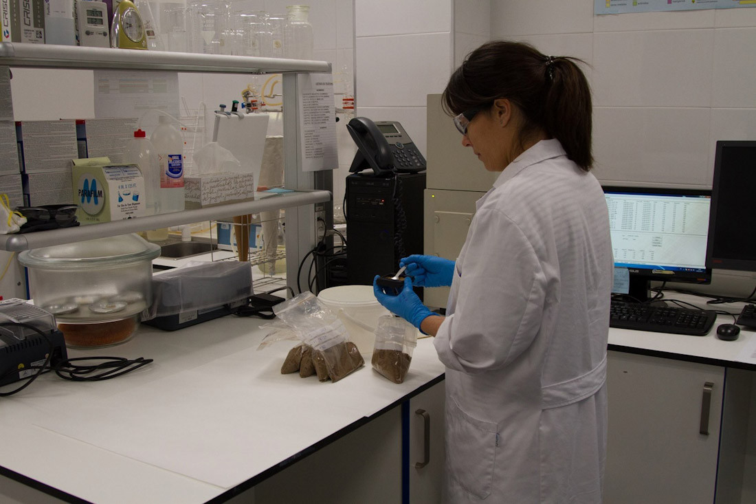 Investigadora en un laboratorio. Archivo (JUNTA DE ANDALUCÍA)