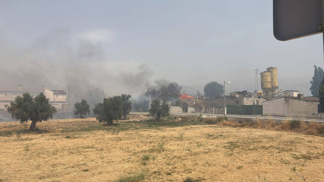 Incendio en Alhendín (POLICÍA LOCAL DE ALHENDÍN)