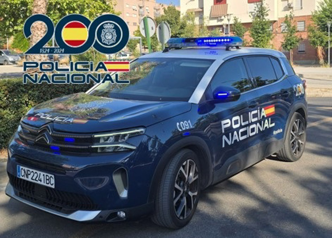 Vehículo Zeta de la Policía Nacional en el distrito Norte de Granada L