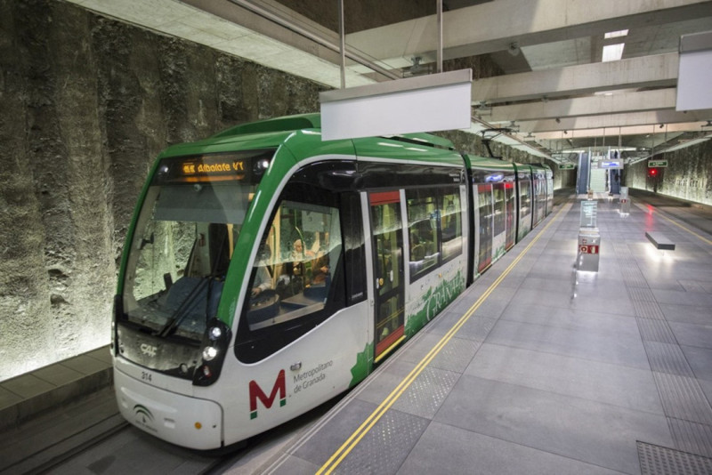El metro en la estación de Alcazar Genil (JUNTA DE ANDALUCÍA)