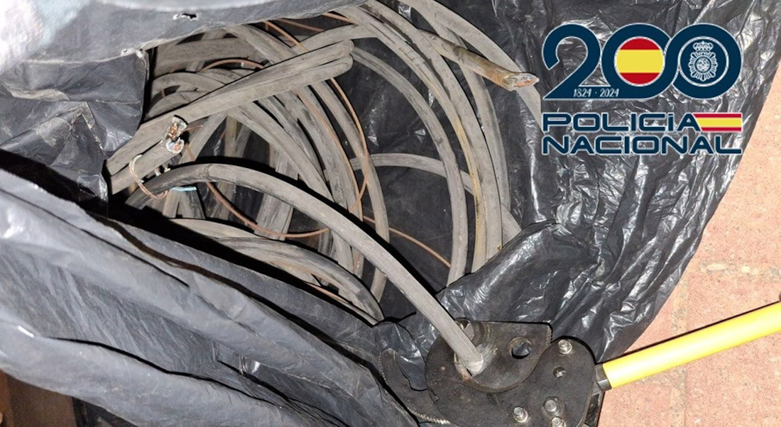 Cableado sustraido (POLICÍA NACIONAL)