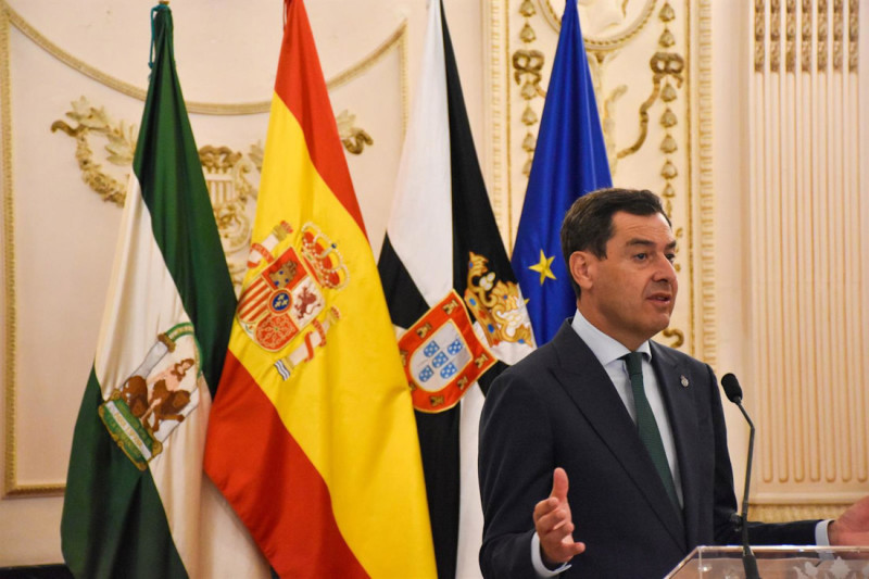El presidente de la Junta de Andalucía, Juanma Moreno (GABRIELA SARDÁ NÚÑEZ - EUROPA PRESS)