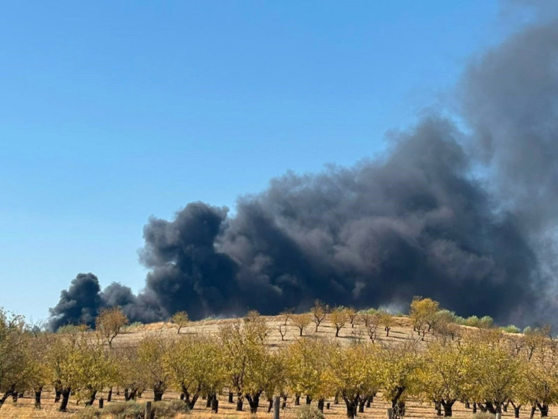 Incendio en la planta privada de Alhendín (ASVOGRA) Incendio en la planta privada de Alhendín (ASVOGRA)