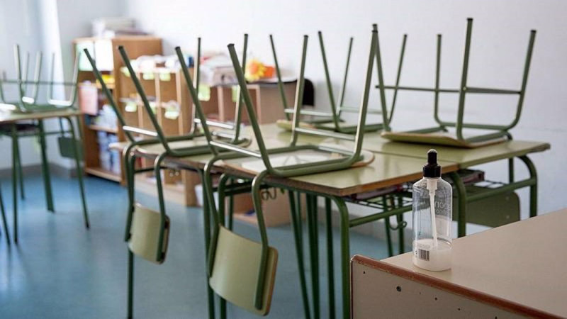 Foto de archivo de un aula, clase o colegio (CC-PNC)