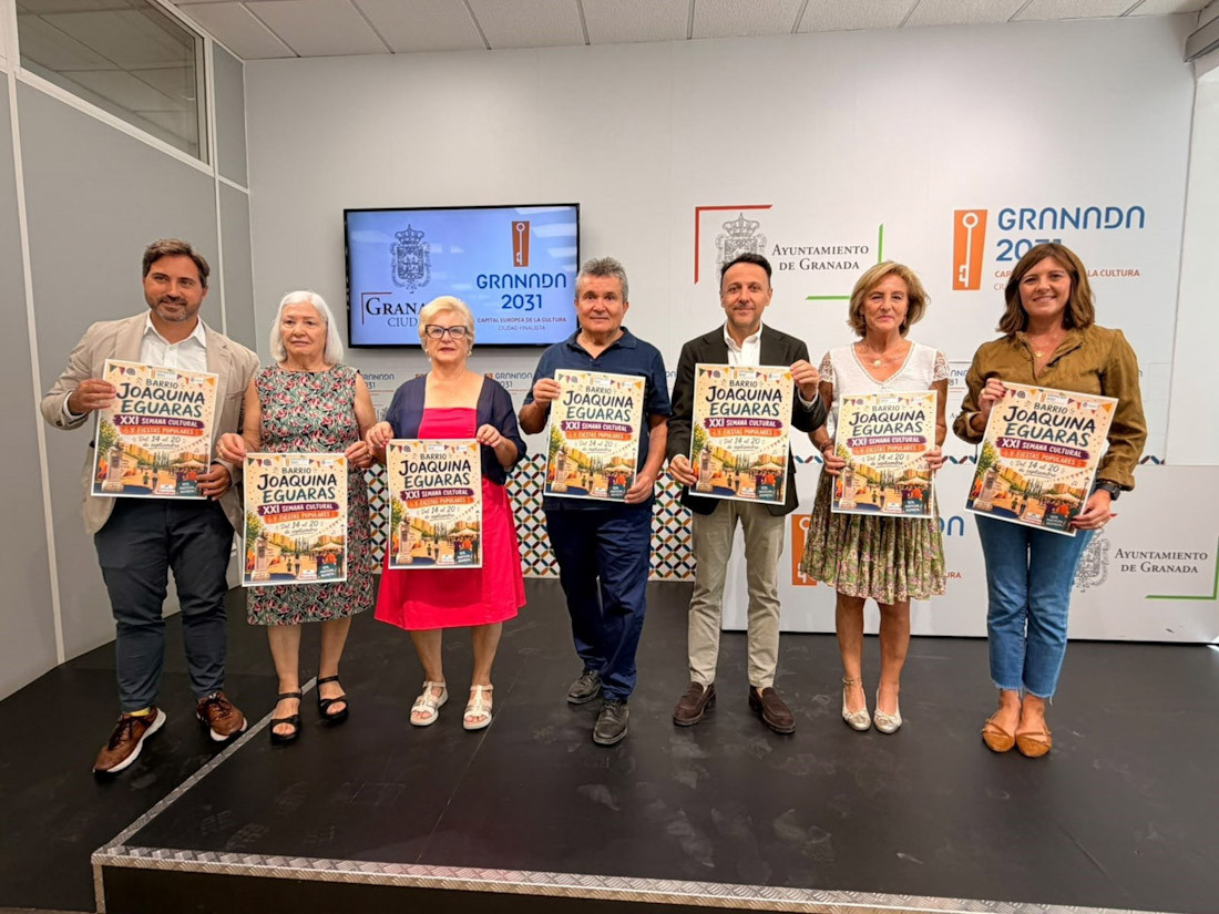 El Ayuntamiento de Granada, a través del área de Participación Ciudadana, ha presentado la programación de la XXI Semana Cultural y Fiestas PopularJoaquina Eguaras (AYTO. GRANADA)
