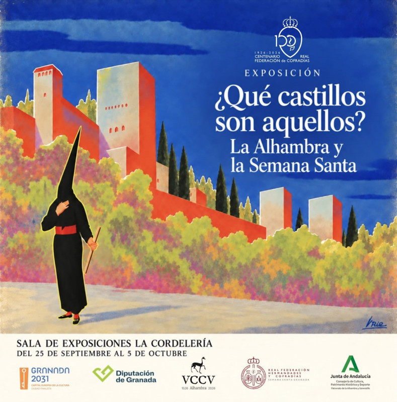 La muestra se puede visitar del 25 de septiembre al 5 de octubre en la Sala de Exposiciones La Cordelería, bajo el antiguo Hotel Reuma (FEDERACIÓN HERMANDADES DE SEMANA SANTA DE GRANADA)