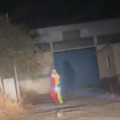 Imagen captada de la persona disfrazada de payaso
