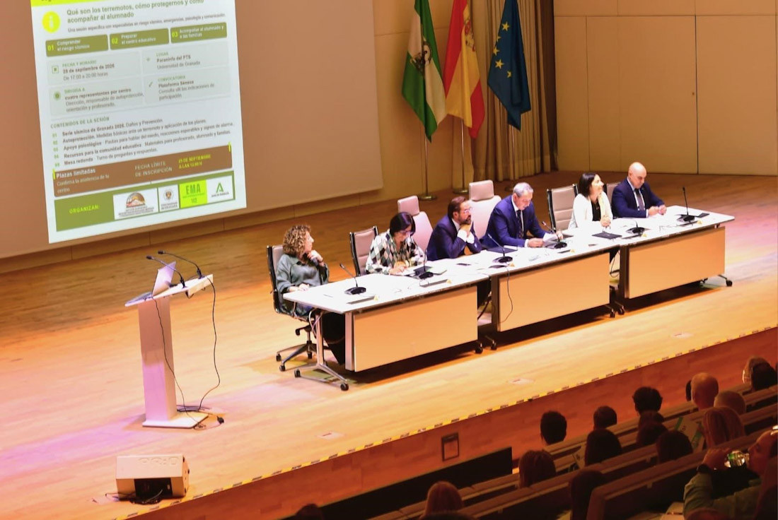 La EMA y el Instituto Andaluz de Geofísica forman a la comunidad educativa ante terremotos en una jornada que aborda la serie sísmica de Alhendín, la autoprotección en los centros escolares y la atención emocional a niños y adolescentes (JUNTA)