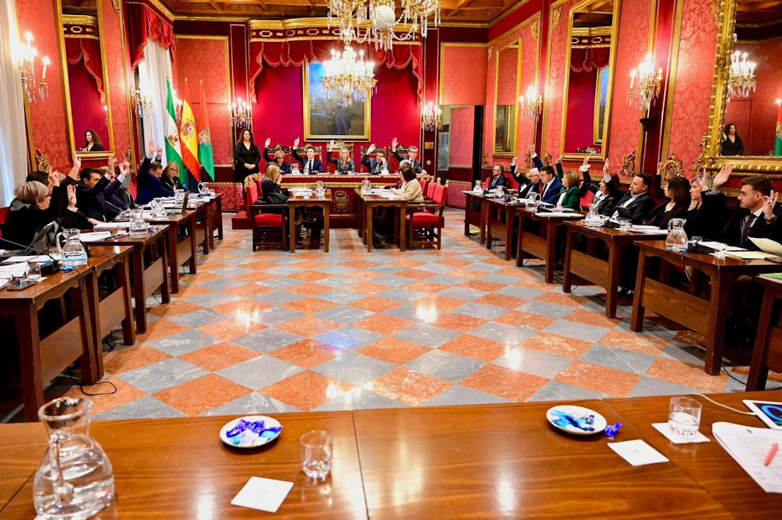 Imagen de archivo del Pleno del Ayuntamiento de Granada (AYUNTAMIENTO)